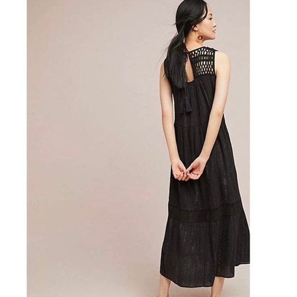Maeve Anthropologie - Abilene Maxi Dress, Crochet & Tassel Details - Picture 3 of 16